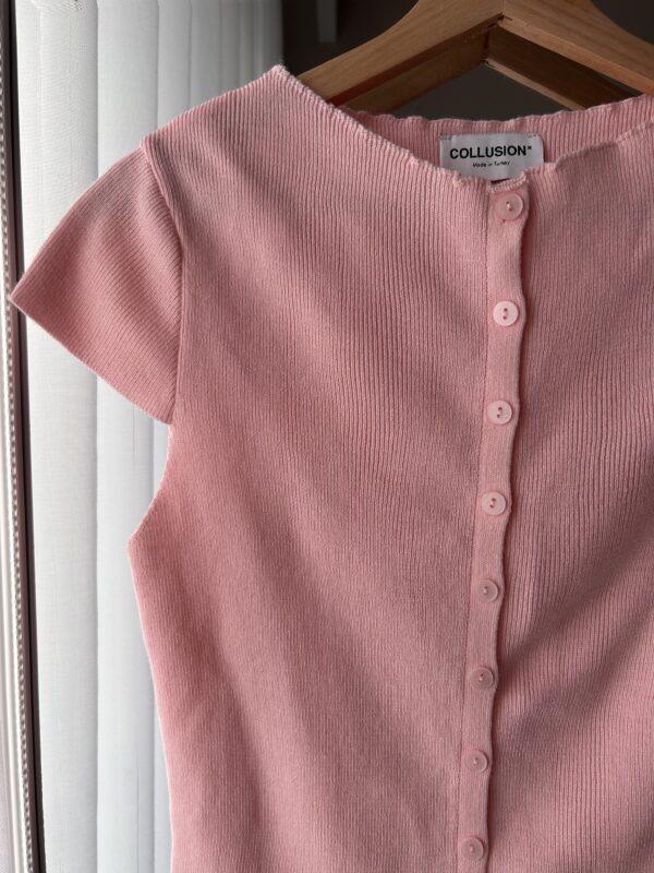 Różowa bluzka sweterkowa 36 S Collusion